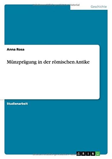 Munzpragung in der roemischen Antike