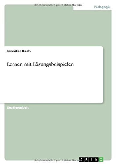 Lernen mit Loesungsbeispielen