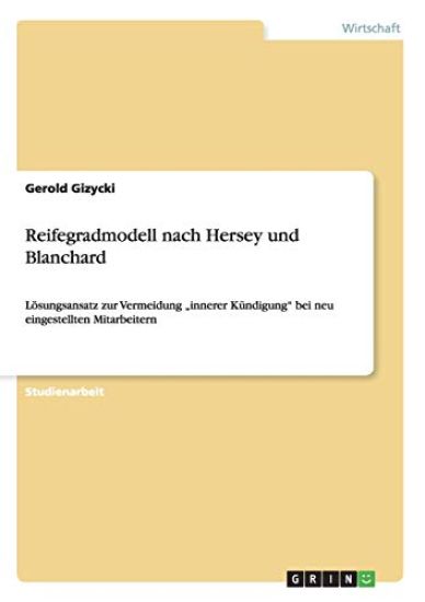 Reifegradmodell nach Hersey und Blanchard