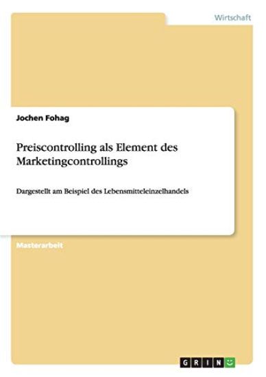 Preiscontrolling als Element des Marketingcontrollings