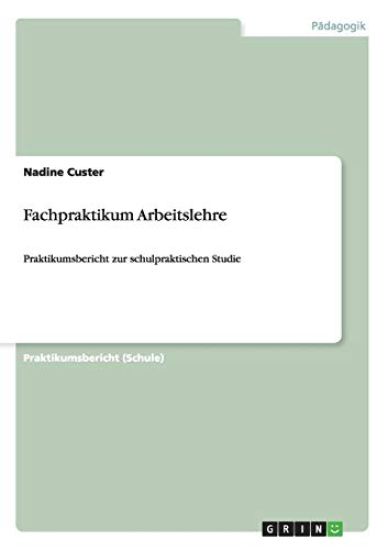 Fachpraktikum Arbeitslehre