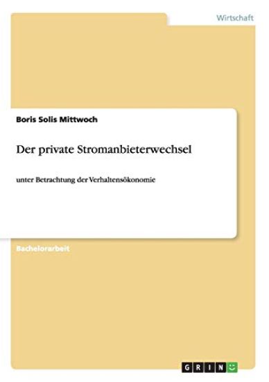 Der private Stromanbieterwechsel