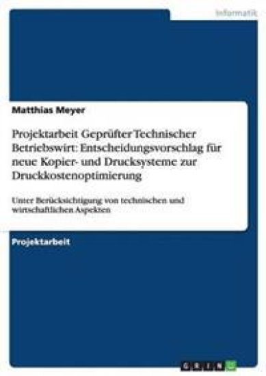 Projektarbeit Geprüfter Technischer Betriebswirt