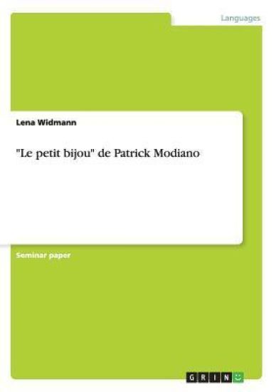 "Le petit bijou" de Patrick Modiano