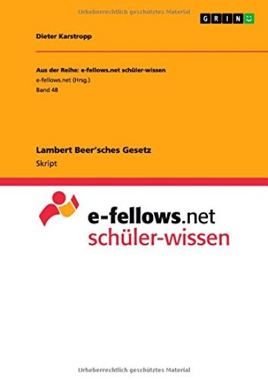 Lambert Beer'sches Gesetz