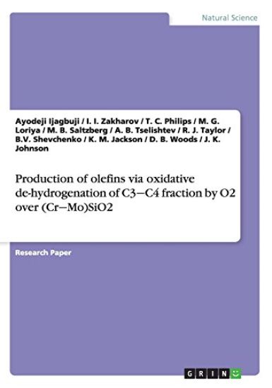 Production of olefins via oxidative de-hydrogenation of C3-C4 fraction by O2 over (Cr-Mo)SiO2