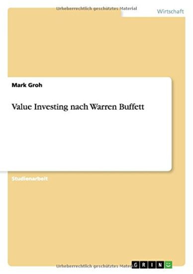 Value Investing nach Warren Buffett