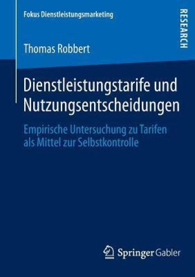 Dienstleistungstarife und Nutzungsentscheidungen