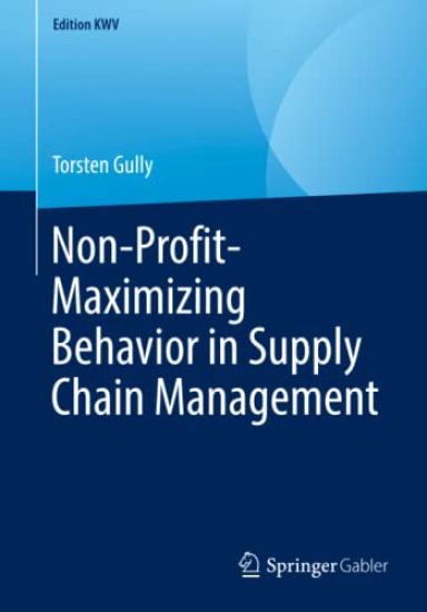 Non-Profit-Maximizing Behavior in Supply Chain Management