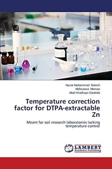 Temperature correction factor for DTPA-extractable Zn