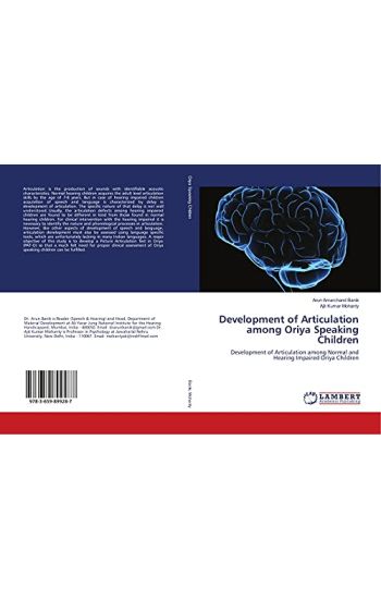 Development of Articulation among Oriya Speaking Children