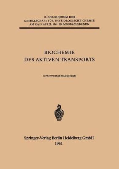 Biochemie des Aktiven Transports