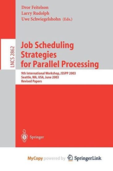 Job Scheduling Strategies for Parallel Processing