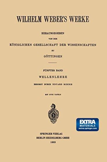 Wilhelm Weber’s Werke