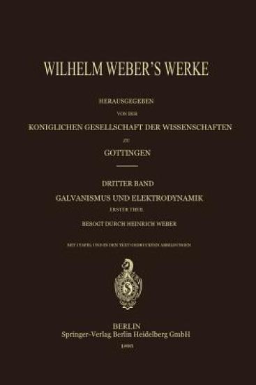 Wilhelm Weber’s Werke