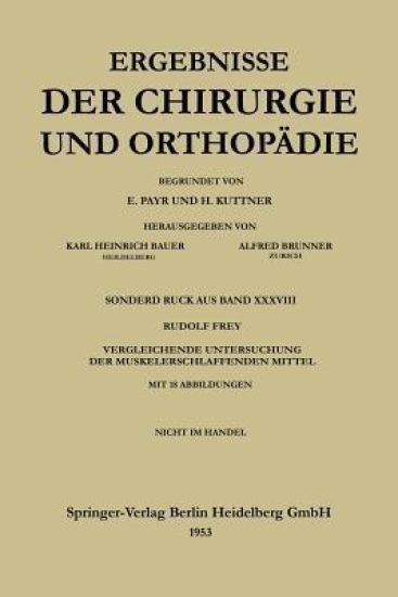 V. Vergleichende Untersuchung der muskelerschlaffenden Mittel