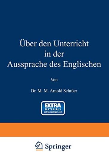 Über den Unterricht in der Aussprache des Englischen