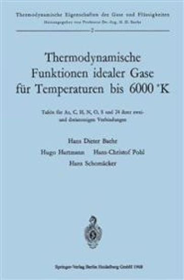 Thermodynamische Funktionen idealer Gase für Temperaturen bis 6000 °K