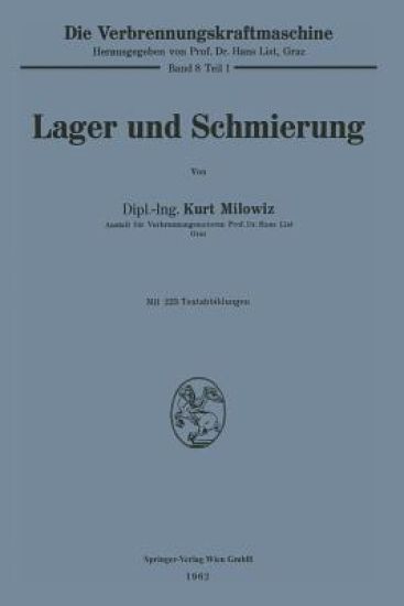 Lager und Schmierung