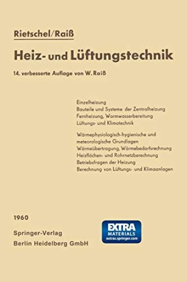 H. Rietschels Lehrbuch der Heiz- und Lüftungstechnik