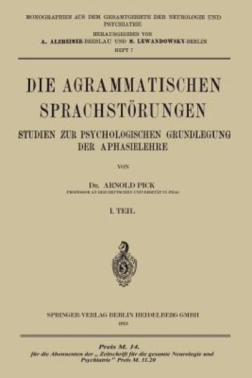 Die Agrammatischen Sprachstörungen