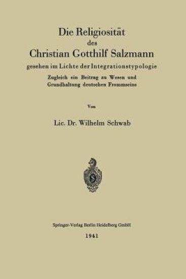 Die Religiosität des Christian Gotthilf Salzmann