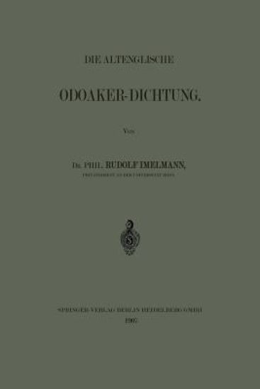 Die Altenglische Odoaker-Dichtung