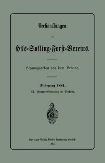 Verhandlungen des Hils-Solling-Forst-Vereins