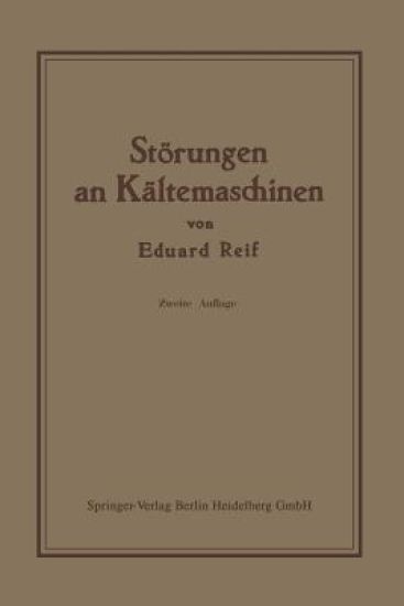 Störungen an Kältemaschinen