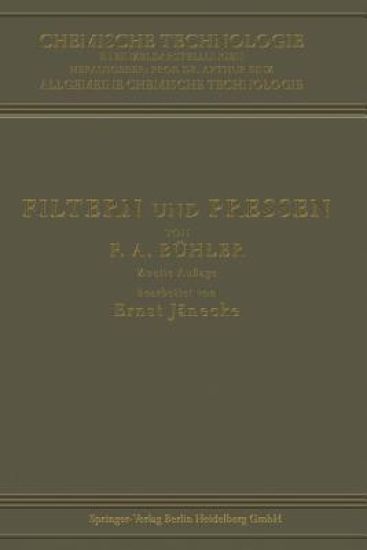 Filtern und Pressen zum Trennen von Flüssigkeiten und Festen Stoffen