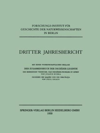 Dritter Jahresbericht