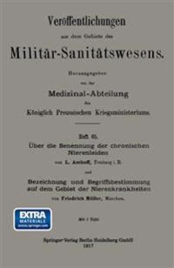 Über die Benennung der chronischen Nierenleiden. Bezeichnung und Begriffsbestimmung auf dem Gebiet der Nierenkrankheiten