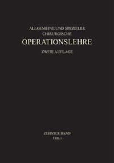 Allgemeiner Teil und die Operationen an der Oberen Extremität