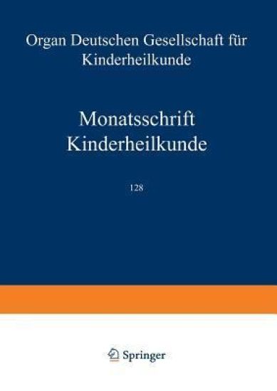 Monatsschrift Kinderheilkunde