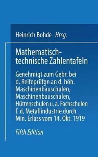 Mathematisch-technische Zahlentafeln