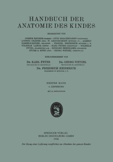 Handbuch der Anatomie des Kindes