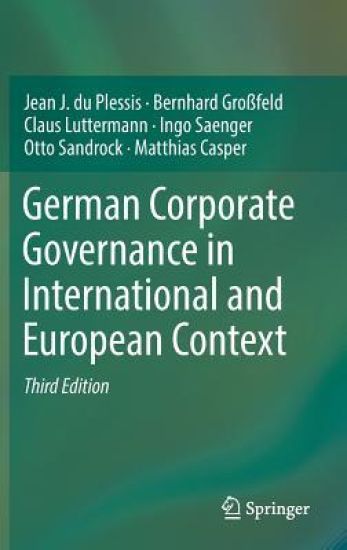 German Corporate Governance in International and European Context