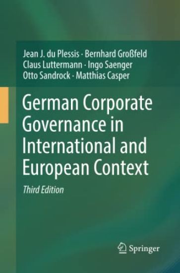 German Corporate Governance in International and European Context