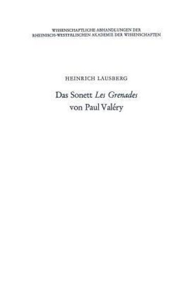 Das Sonett Les Grenades von Paul Valéry