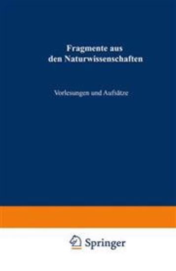 Fragmente aus den Naturwissenschaften