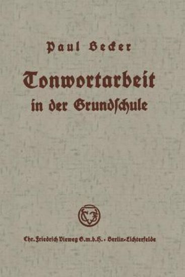 Tonwortarbeit in der Grundschule