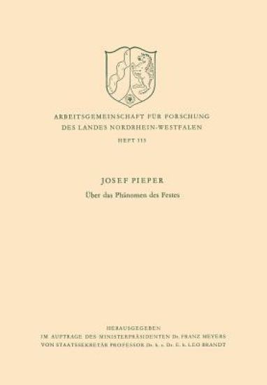 Über das Phänomen des Festes