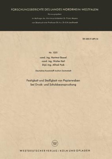 Festigkeit und Steifigkeit von Papierwaben bei Druck- und Schubbeanspruchung