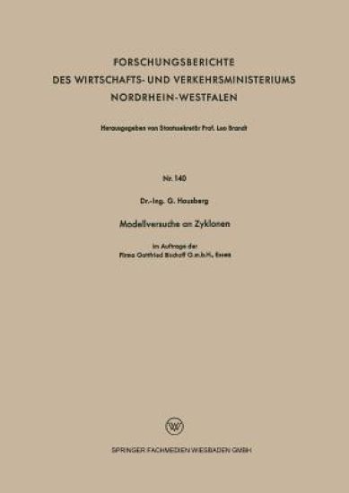 Modellversuche an Zyklonen