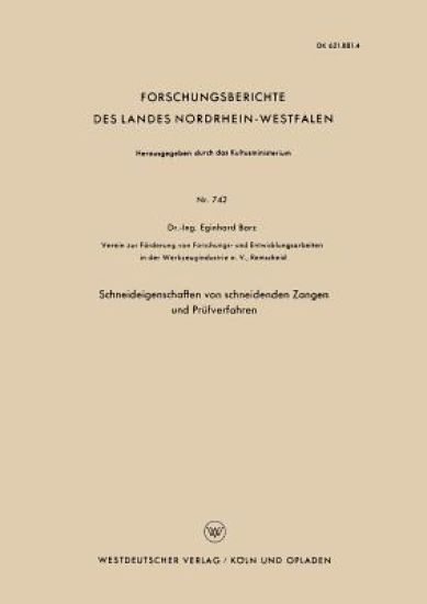 Schneideigenschaften von schneidenden Zangen und Prüfverfahren