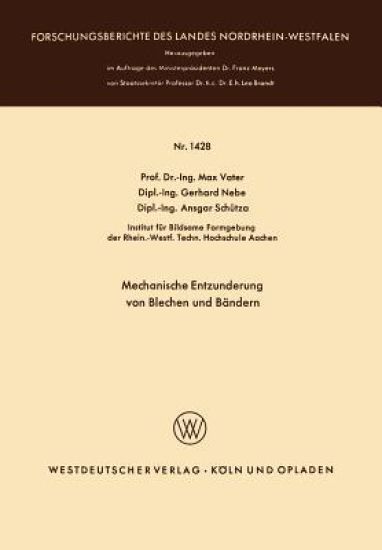 Mechanische Entzunderung von Blechen und Bändern