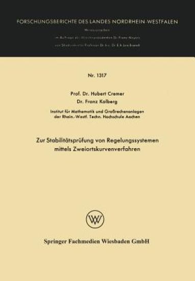 Zur Stabilitätsprüfung von Regelungssystemen mittels Zweiortskurvenverfahren