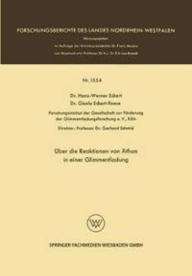 Über die Reaktionen von Äthan in einer Glimmentladung
