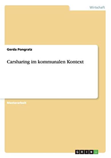 Carsharing im kommunalen Kontext