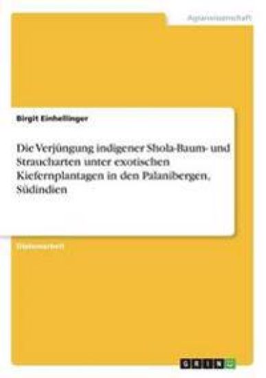 Die Verjüngung indigener Shola-Baum- und Straucharten unter exotischen Kiefernplantagen in den Palanibergen, Südindien